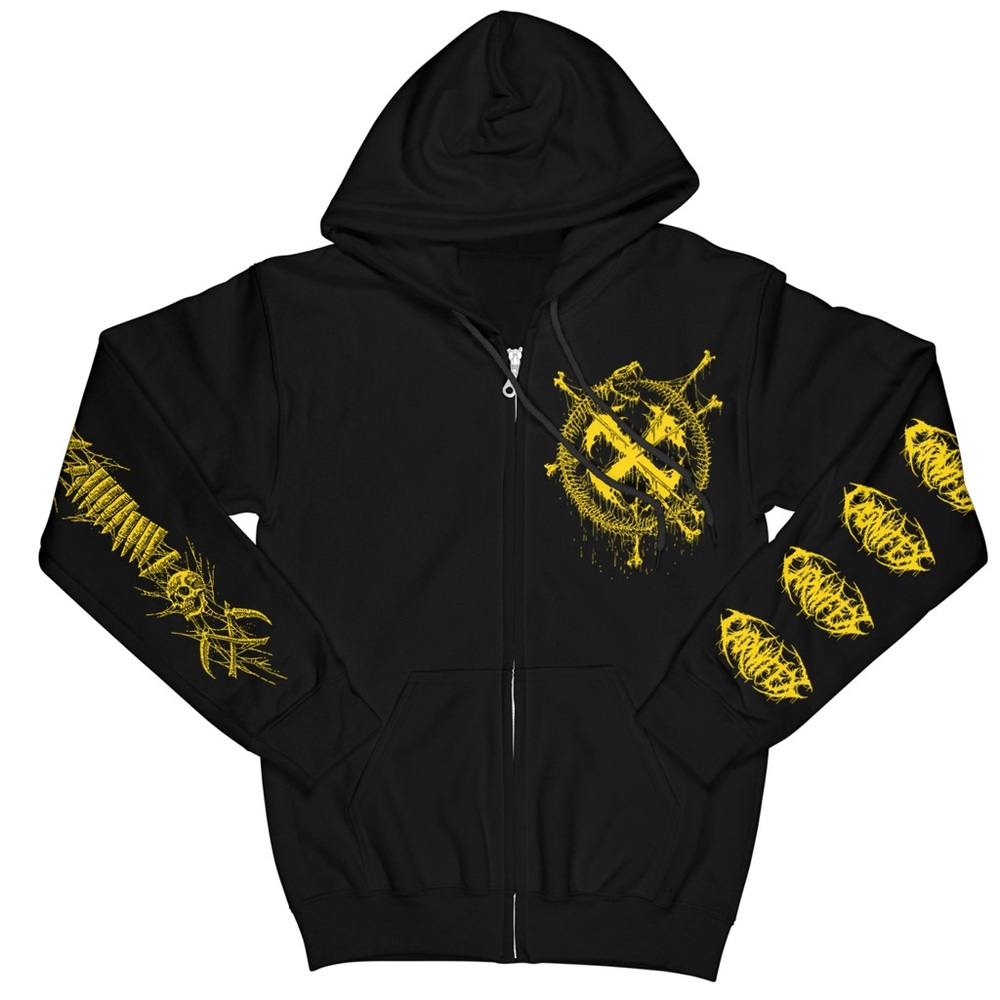 Carnifex Skull Bullet Zip Up Hoodie
